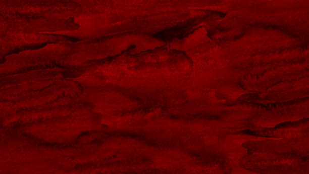 istock Red black abstract background. Hand painted watercolor. Marble effect. Colorful artistic background with copy space for design. 1304308445