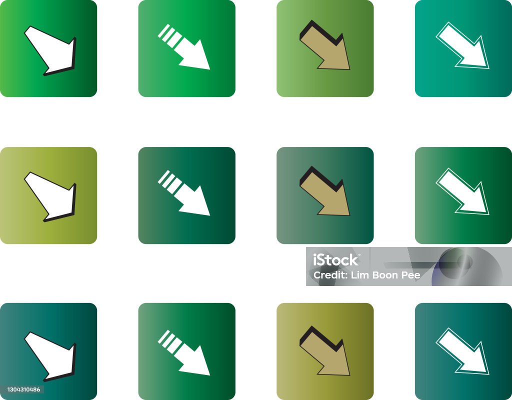Vector Arrow Series Up Down Left Right Stock Illustration - Download ...