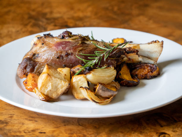 Roast Australian Lamb Shanks with Vegetables