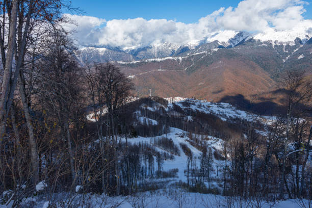 istock Panoramic view of the Caucasus Mountains, Russia 1304314292