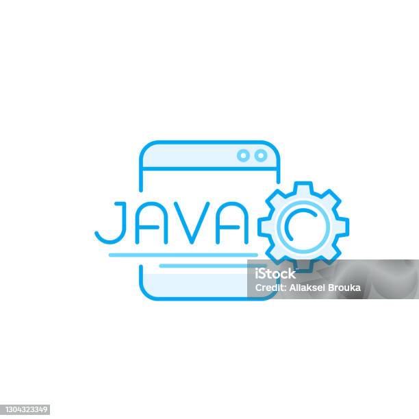 Ikon Garis Vektor Pengkodean Java Ilustrasi Stok - Unduh Gambar ...