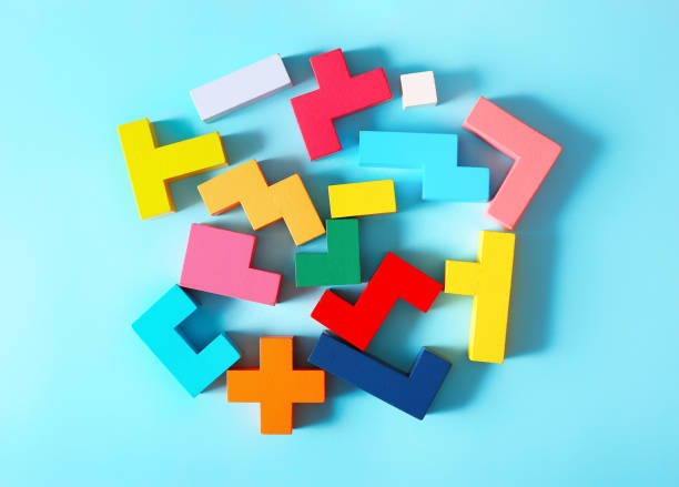 istock Wooden cubes as a symbol of riddle 1304343302