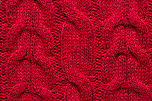 istock The texture of a red knitted sweater. Textured background knitting. 1304344909