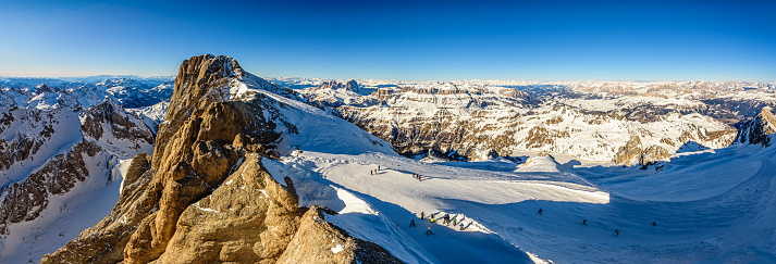 The Sellaronda is the ski circuit around the Sella group in Northern Italy.