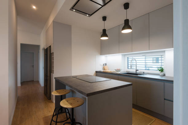 istock Interior of contemporary kitchen 1304351143