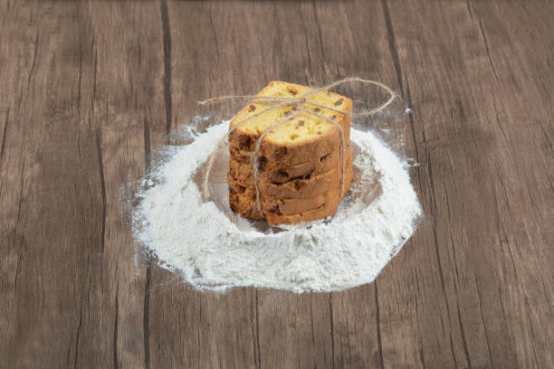 istock Soft yummy pie with ingredients aside 1304361458
