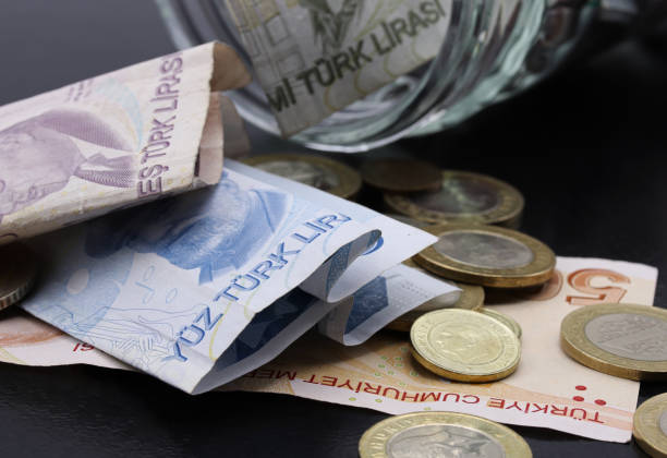 istock Turkish Lira in a glass jar 1304364171