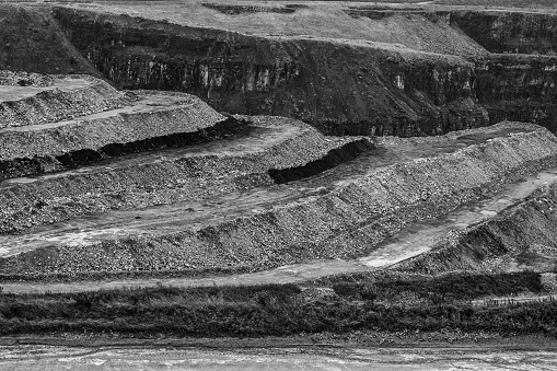 Aerial video of marble quarry in Burdur, Turkey. Taken via drone.