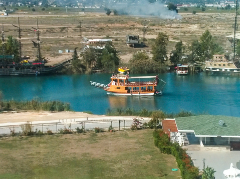 Ship on the Manavgat River, Side, Turkey