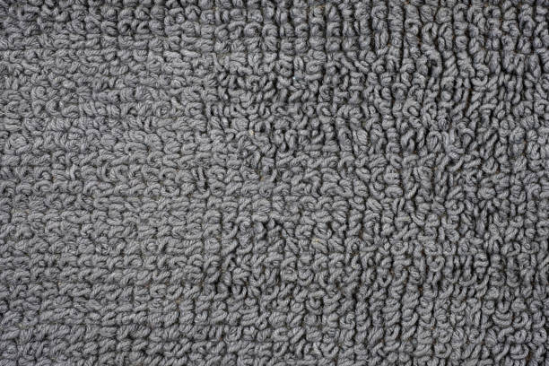 istock Gray cotton texture rug top view. 1304376222