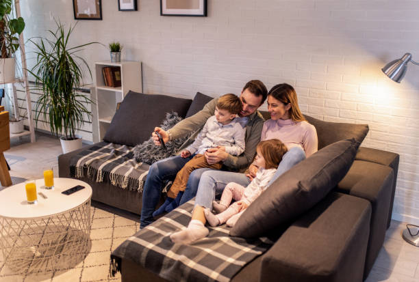 istock Family at home. 1304383027