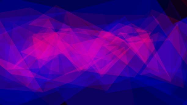 istock Simple Red and Blue Abstract Moving Geometric Triangle Wallpaper - Abstract Background Texture 1304384471