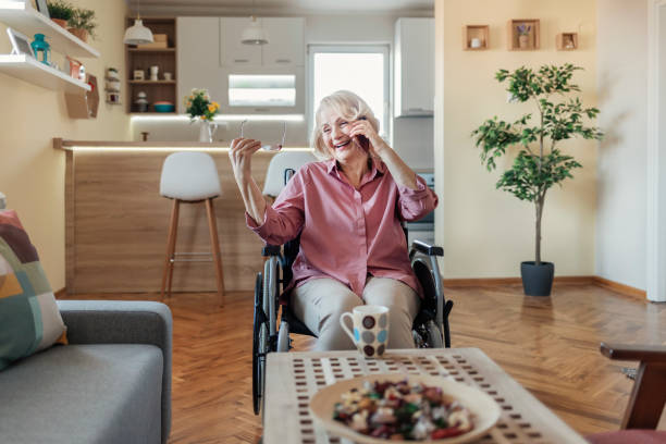 istock Senior Woman Talking on Her Cellphone 1304384835