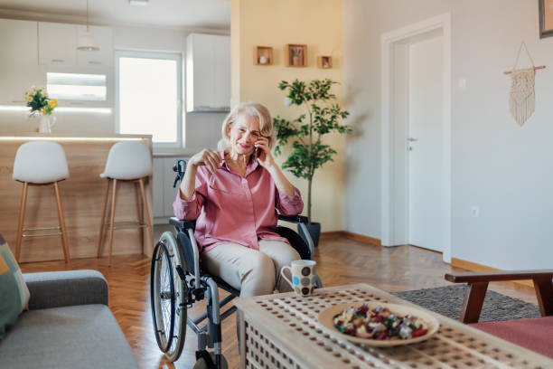istock Senior Woman Talking on Her Cellphone 1304384872