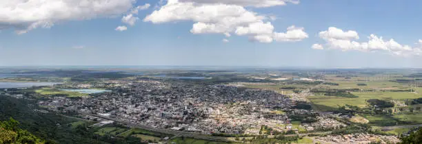 Panorama of Osorio city, Rio Grande do Sul, Brazil