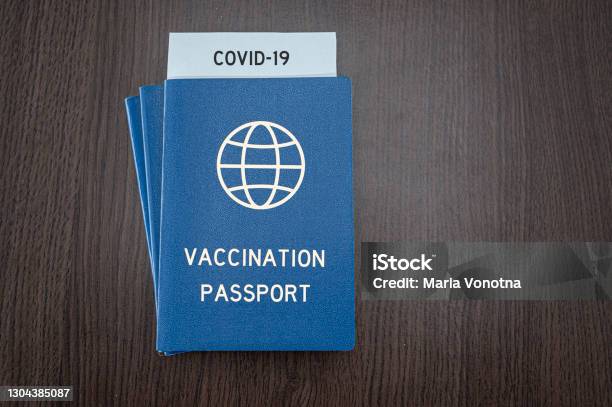 Concept Of Global Vaccination Passport Certificate For Those Who Received The Coronavirus Vaccine Stock Photo - Download Image Now