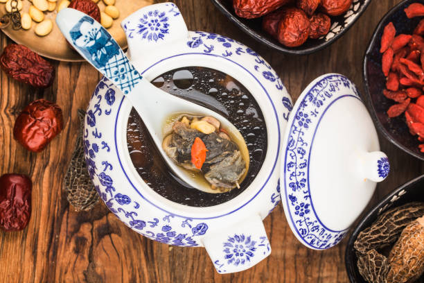 istock Chinese cuisine: morel and turtle stew soup 1304386244