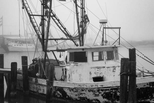 istock Very old shrimp boat 1304390293