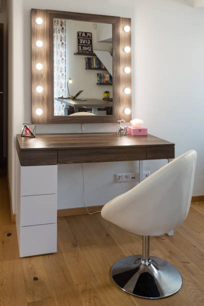 istock Bedroom for girls with boudoir table 1304391343