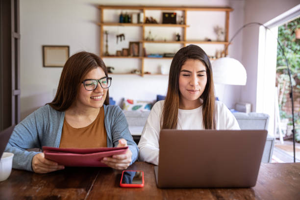 istock Women in smart working at home 1304396781