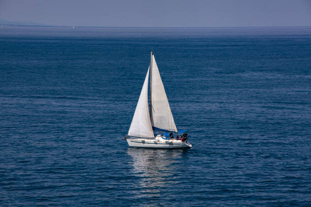 istock Sailing boat on the Vermeille coast 1304397179
