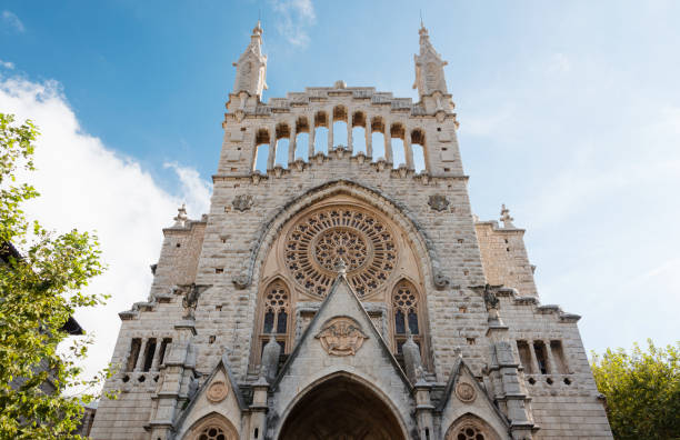 istock cathedral Saint Bartholomew, Soller, Mallorca island, Spain 1304403789