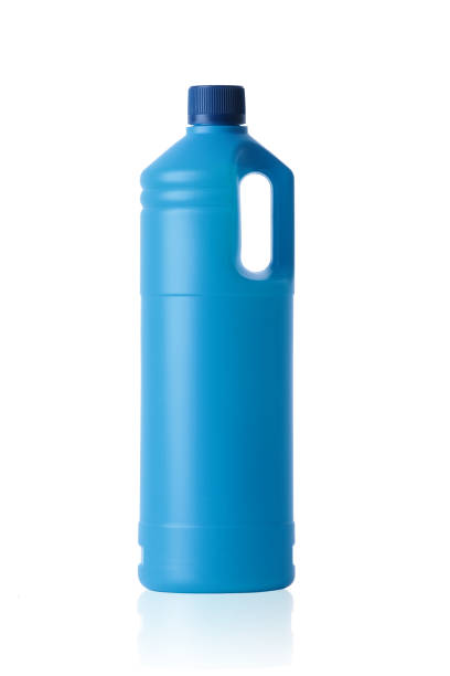 istock Blue plastic bottle of liquid cleaner isolated on white background 1304404200