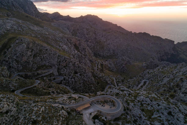 istock Sa Calobra Road at dusk, Mallorca island, Spain 1304404856