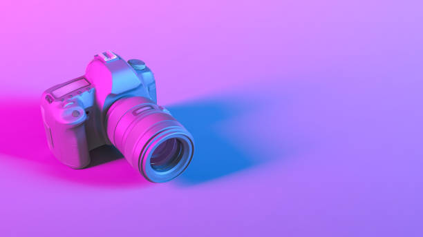 istock camera in purple neon lighting close up 1304406223