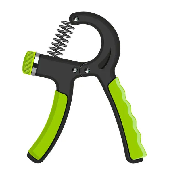 Vector illustration of Adjustable Hand Grip