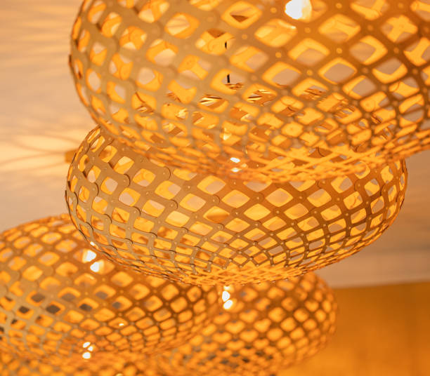istock Handmade chandeliers with beautiful lights and colours 1304408794