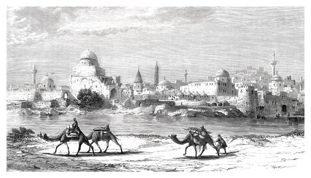 stadt mossul im nordirak 1861 - 1861 stock-grafiken, -clipart, -cartoons und -symbole