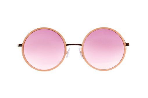pink an purple  retro psychedelic round sunglasses