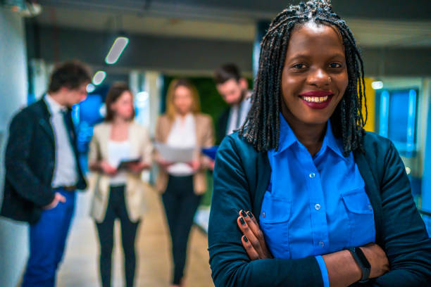istock Young business woman 1304421426