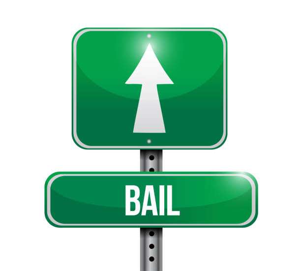 бейл дорожный знак иллюстрация дизайн - bail bond stock illustrations