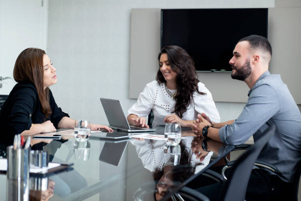 istock People at a business meeting. 1304431765