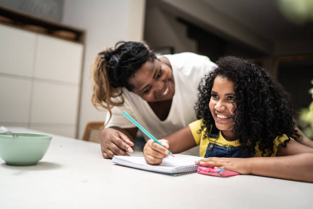 istock Mother helping daughter with homework 1304437610