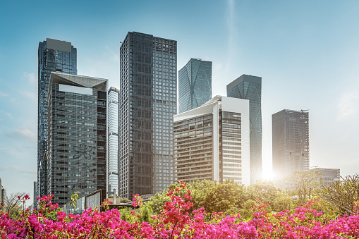 Shenzhen financial center architectural landscape