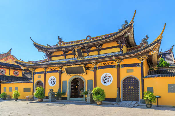 istock Chinese temple, ancient architecture, street view 1304461762