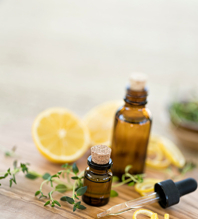 Essential Oils with Thyme and Lemon