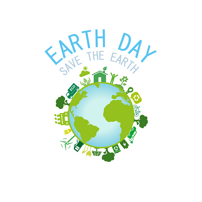 Earth Day.Save the Earth concept.Vector illustration