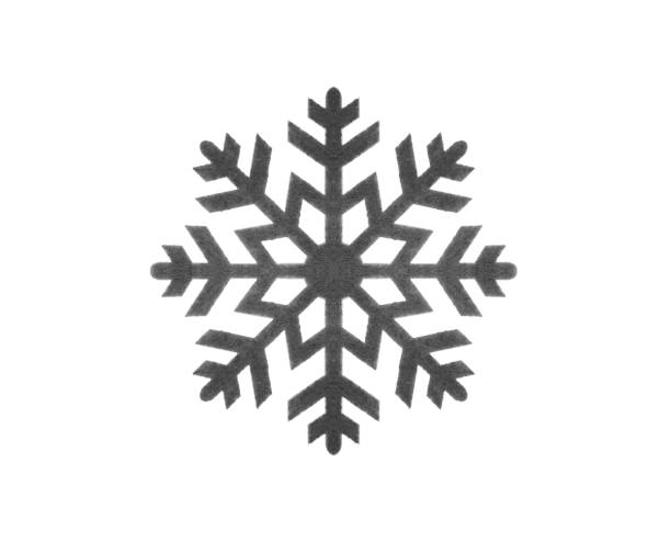 Toy snowflake isolated on a white background.