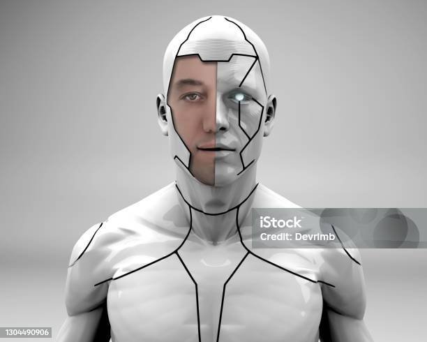 Armored Superhero Stock Photo - Download Image Now - Cyborg, Robot, Men
