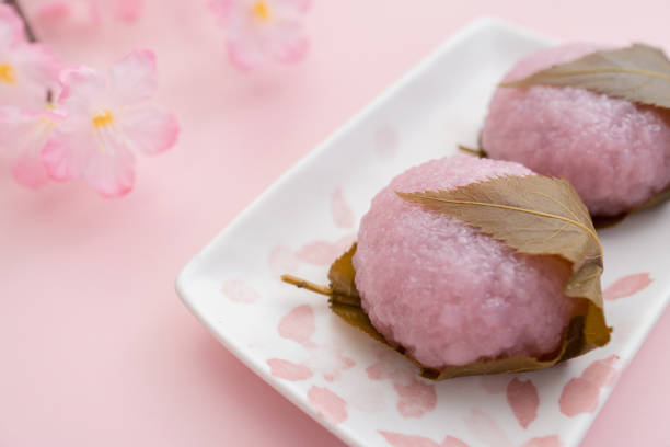 istock Sakura Mochi – Japanese  traditional confectionery wrapped in salted cherry leaves 1304493473