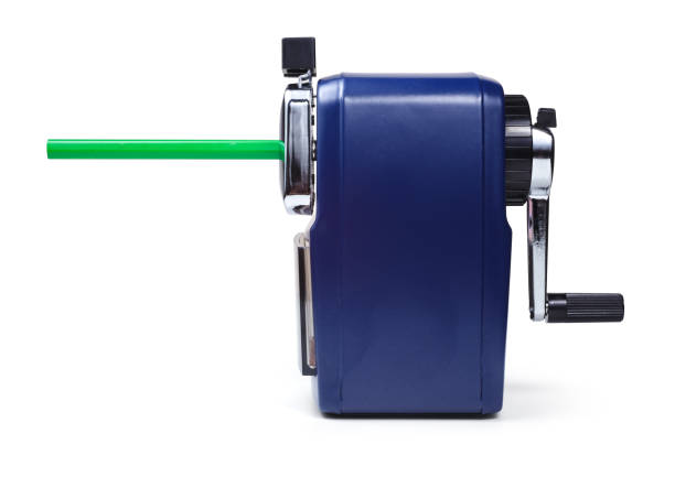 Sharpener on wooden desk.