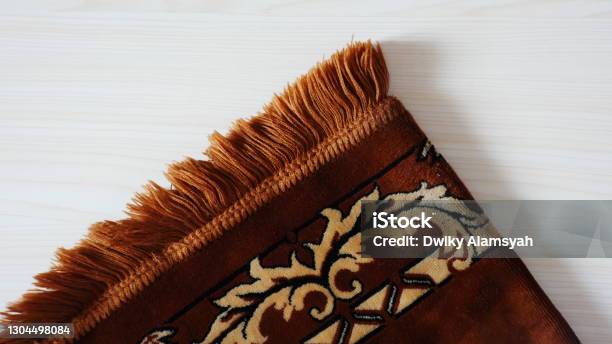 Sajadah Praying Mat Moeslem Atribut For Praying Ramadan Stock Photo - Download Image Now