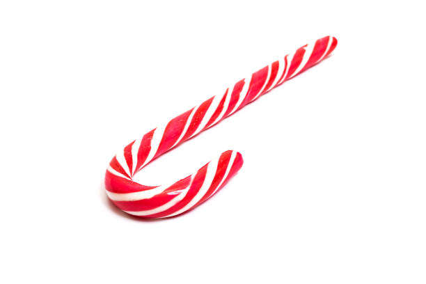 istock Christmas red candy isolated on white background 1304500377