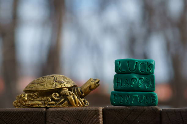 istock Metal turtle figurine close-up. 1304501406