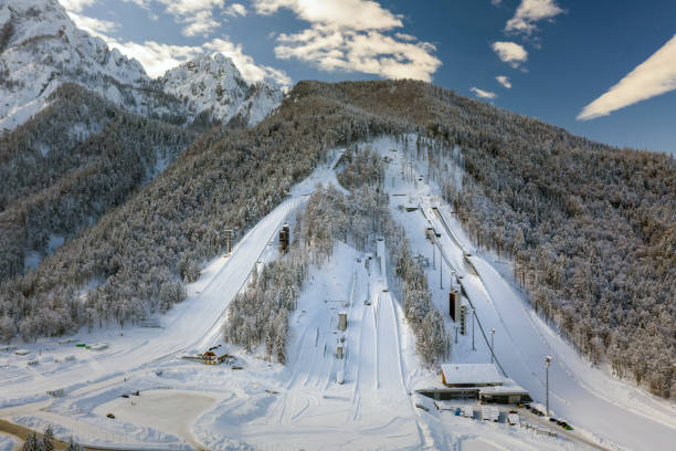 istock Ski Jump Planica at winter in Slovenia 1304503556