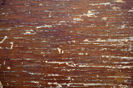 Old wood surface with cracks and paint